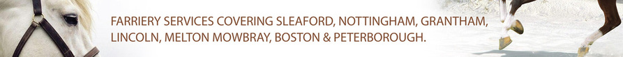 Farrier Services covering Sleaford, Nottingham, Grantham, Lincoln, Melton Mowbray, Boston & Peterborough